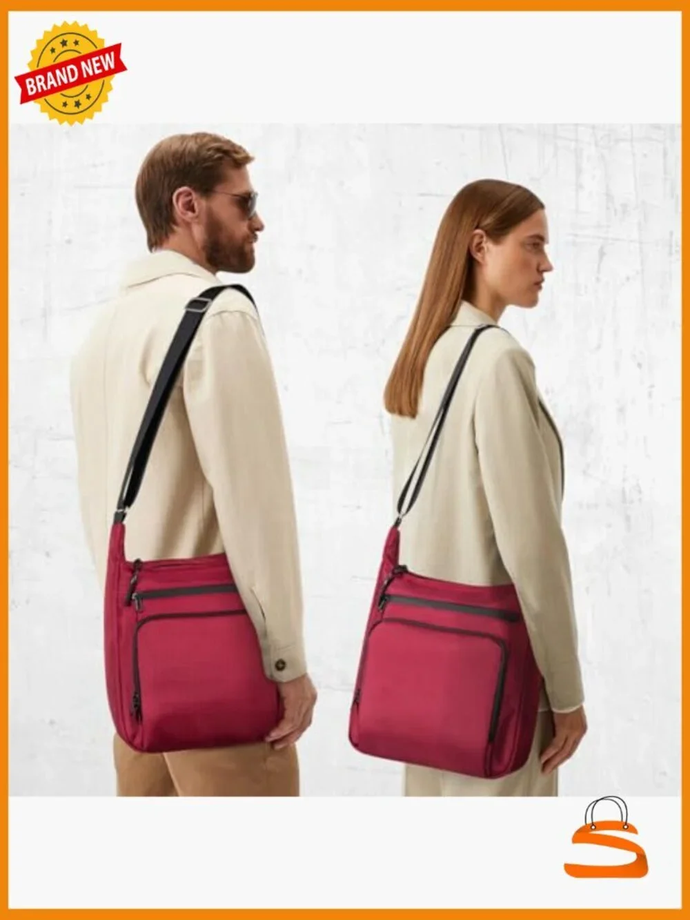 Anti Theft Sling Backpack Crossbody Shoulder Bag Travel Work
